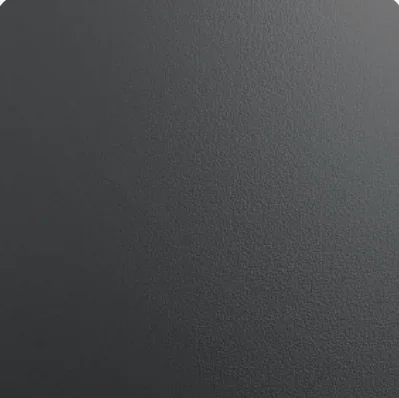 Textured matte graphite shell sample