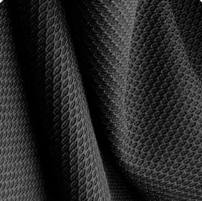 Black breathable mesh liner fabric