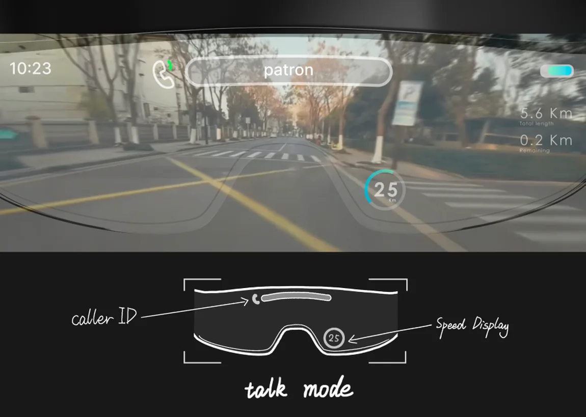 Talk mode: caller ID and speed