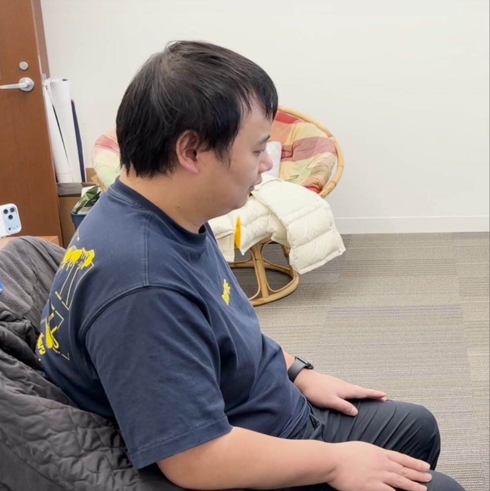 Weijun Zhang during the interview