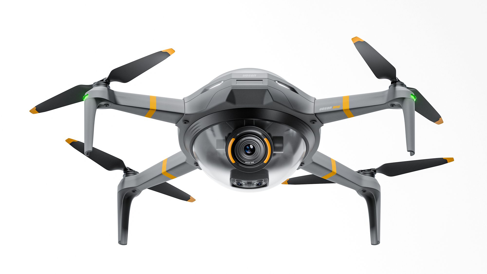 UOSON from the front with all four arms spread