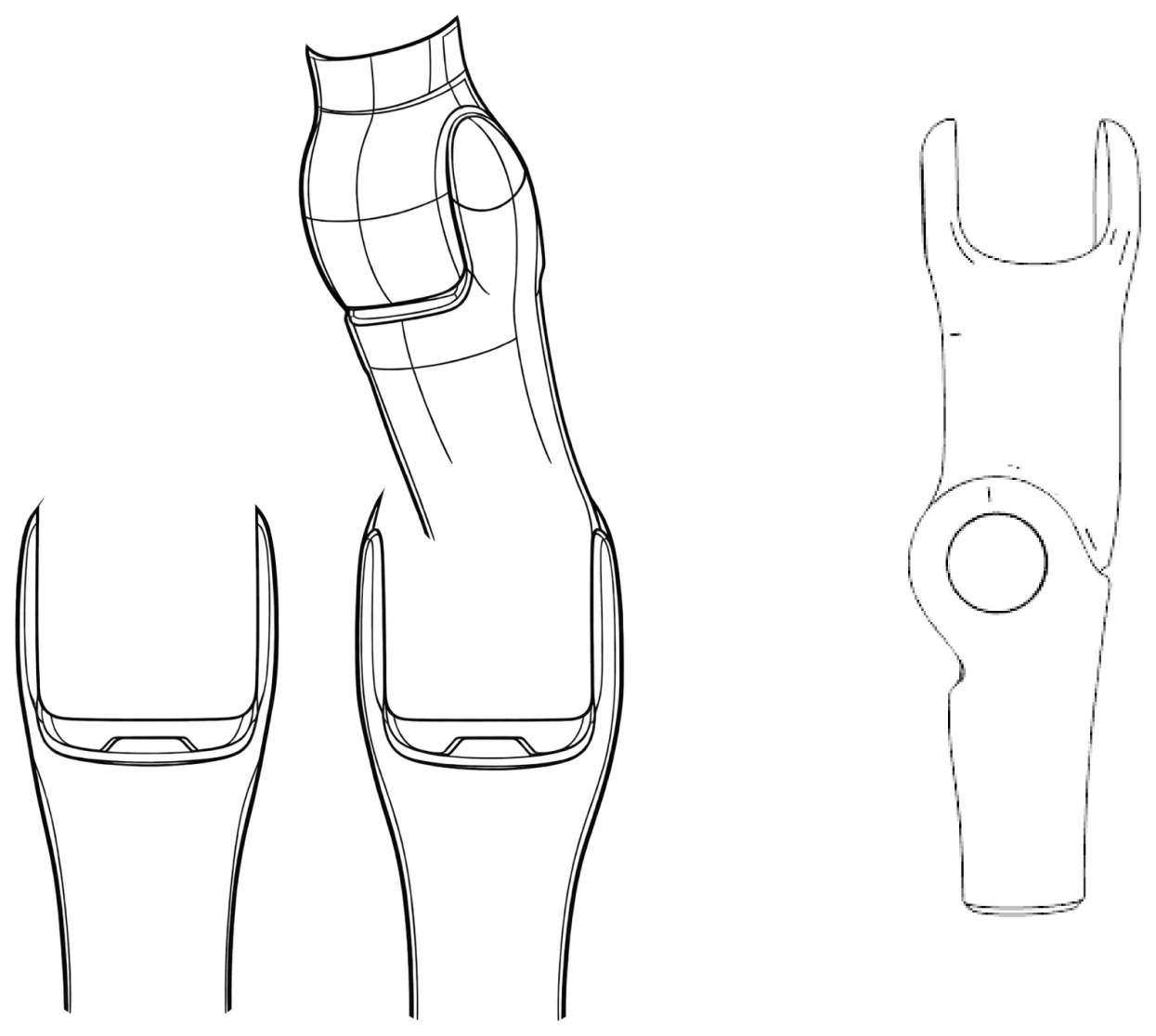 Early sketches of the body and limbs